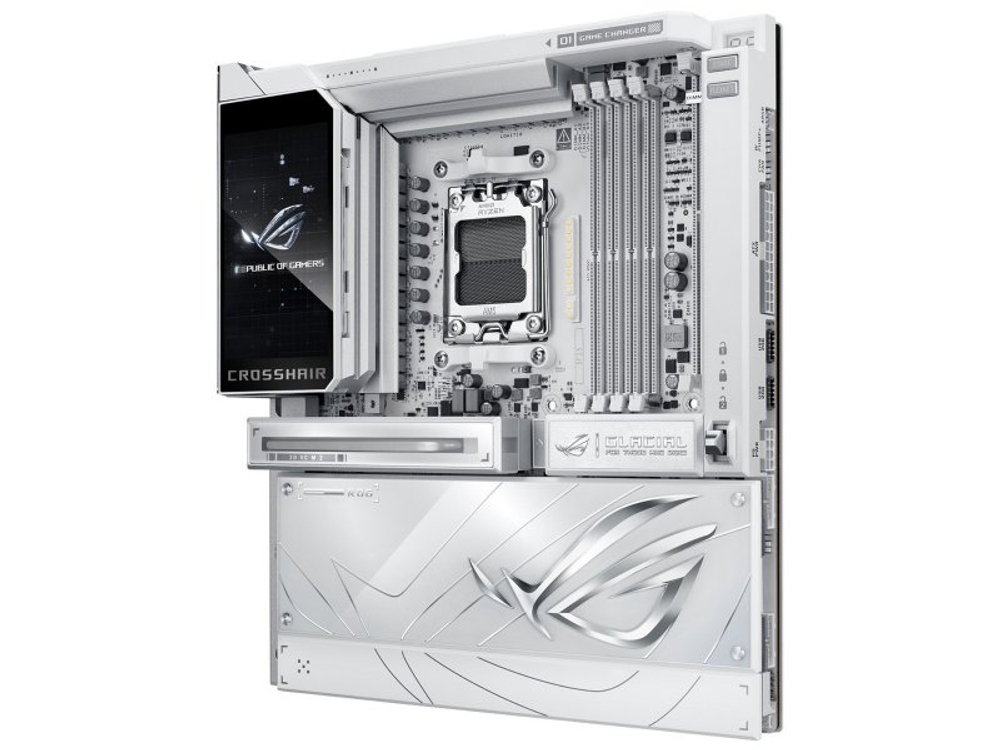 Материнская плата Asus Rog Crosshair X870E Glacial, Socket AM5, AMD X870E, E-ATX, RTL [90MB1NQ0-M0EAY0]
