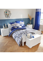 Сундук скамья 86х40х45, Рома, тумба для хранения, деревянный из сосны, в прихожую, на дачу, белый, Dipriz