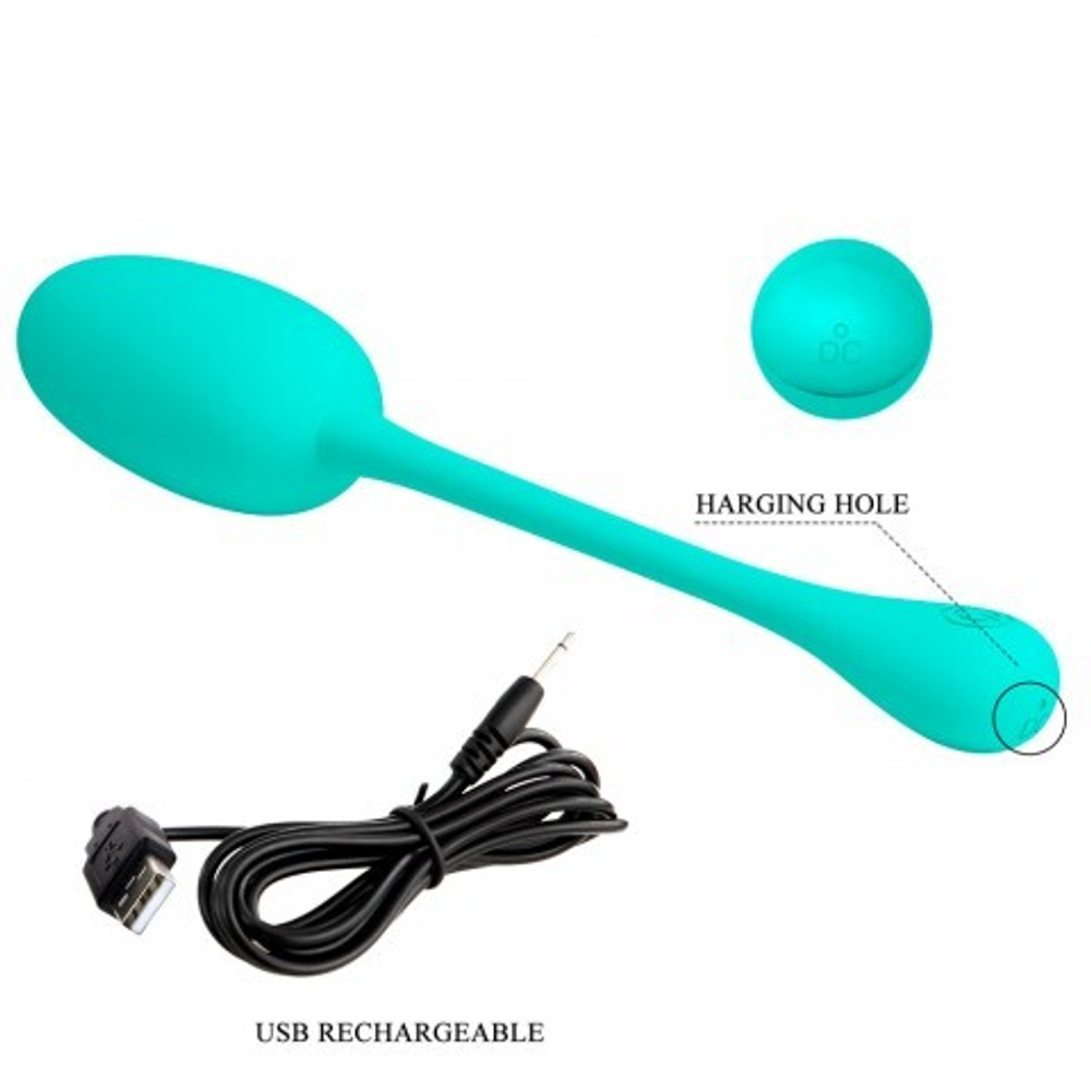 Виброяйцо Knucker, бирюзовое