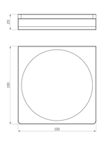 Мыльница с держателем WONZON & WOGHAND ECLIPSE, Глянцевое золото (WW-9124-LG)