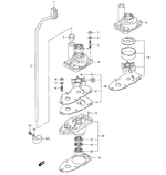 Крыльчатка помпы Suzuki DT2-DT8 (17461-98502-000)