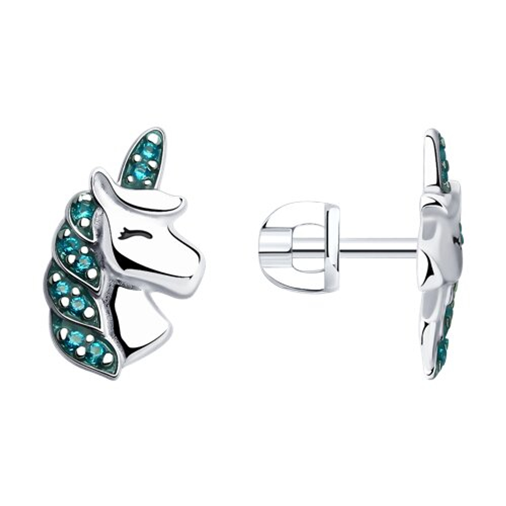 Серьги Единороги