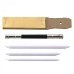 Набор художественный Alingar, 96 предм в пенале(цвет,ч/г,уголь.карандаши,ластик,наждач.блок,точилка, растирка,кисть,удлин для каран,скетчбук)