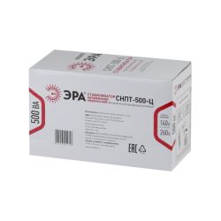 СНПТ-500-Ц ЭРА Стабилизатор напряжения переносной, ц.д., 140-260В/220/В, 500ВА