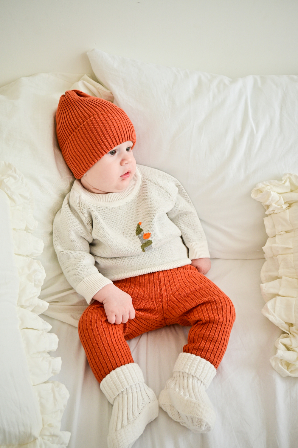 Джемпер вязаный oversize гусь