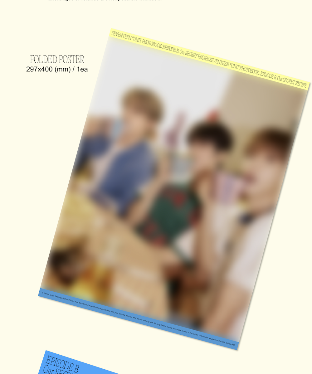 Фотобук SEVENTEEN (S.COUPS & WONWOO & DK) - [SEVENTEEN Episode : Oh, My Days and Sweet Voice B]