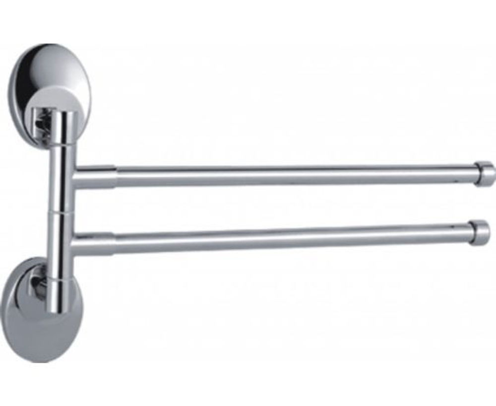 Полотенцедержатель Haiba HB1612 двойной поворотный Хром