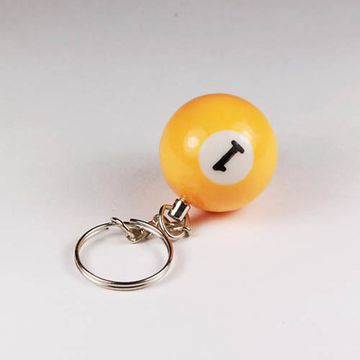 Брелок Шар "1" (желтый)