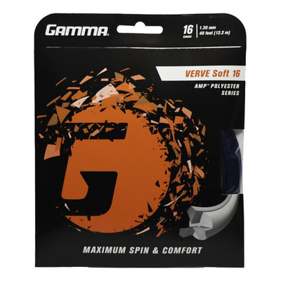 Струны теннисные Gamma Verve Soft String Set 12,2m - Black, Blue