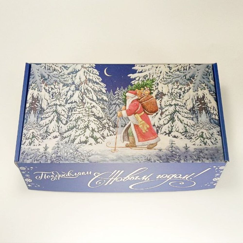 Коробка матовая на 2-3 ёлочных игрушки