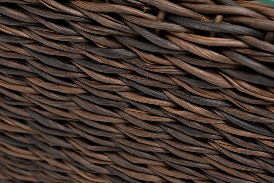 "Капучино" журнальный столик из искусственного ротанга (гиацинт), цвет коричневый