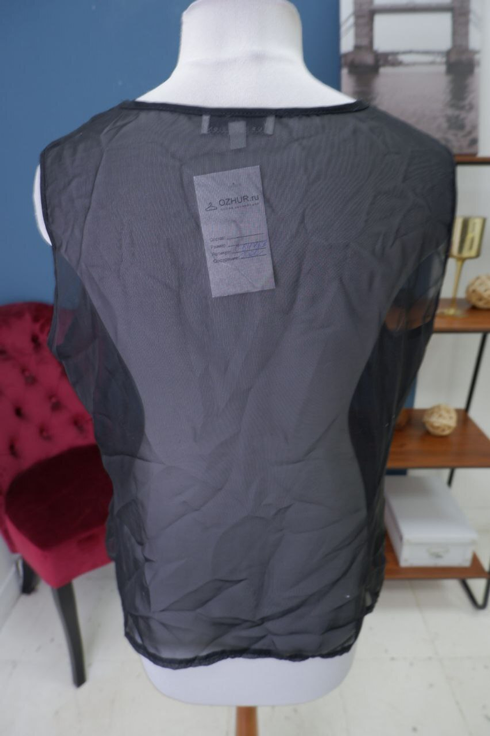 Топ Eurofashion прозрачный 44 размер