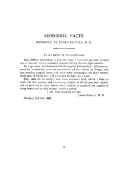 Mesmerism in India, and its practical application in surgery and medicine | Esdaile James