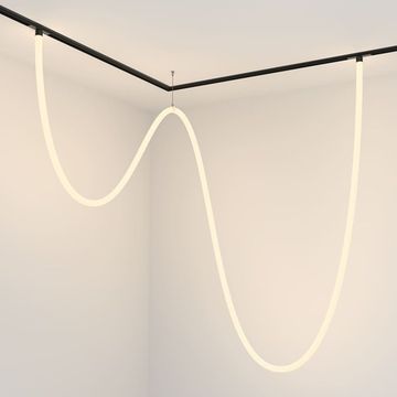 Трековый магнитный подвесной светодиодный светильник TR101-2-100W3K-B черный Tau Exility Maytoni