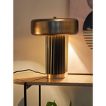 Лампа настольная stone, D27х35 см, черная/золотистая