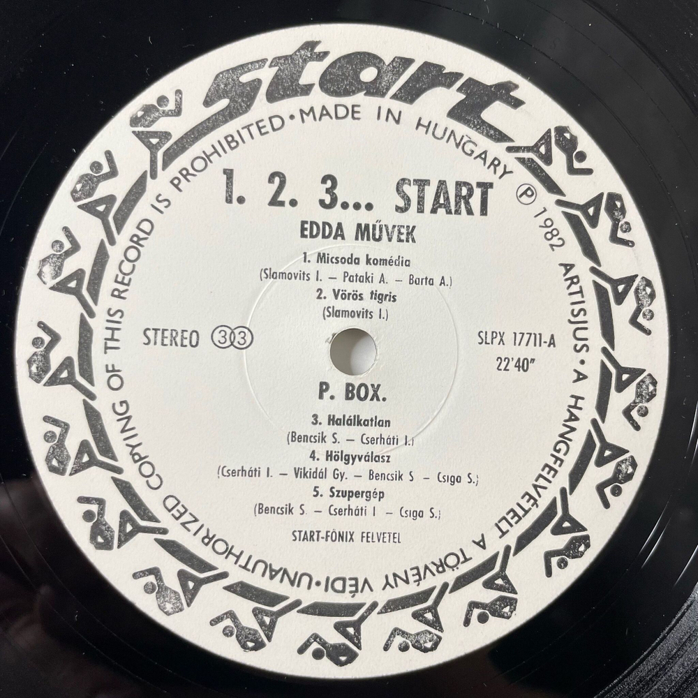 Винтажная виниловая пластинка LP Сборник 1 2 3 Start (Венгрия 1982) Pandora's Box, Karthago