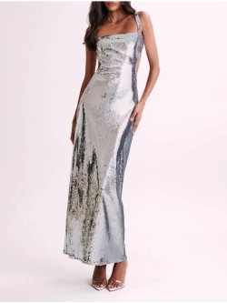 Платье вечернее блестящее