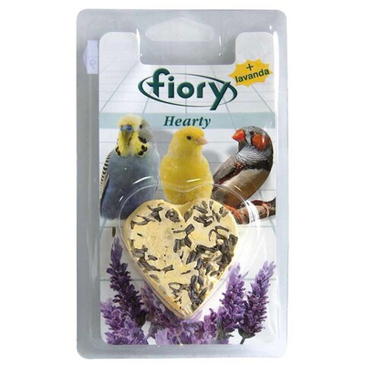 Fiory Hearty - био-камень для птиц с лавандой в форме сердца