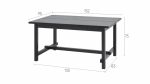 Стол барный  -  аналог IKEA/NORDVIKEN/НОРДВИКЕН /ТОЛЫСЬ/ ИКЕА,  152x95см, черный