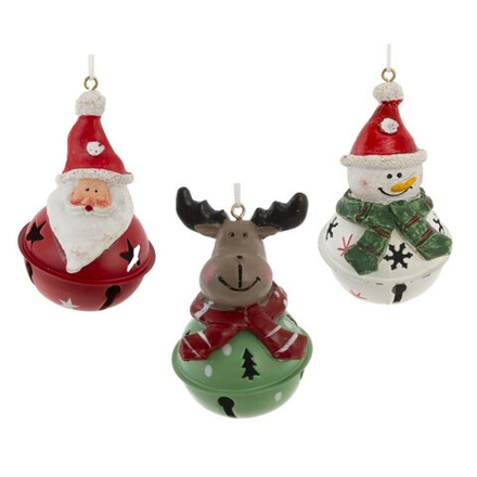 GAEM Изделие декоративное подвесное "Бубенчик", L5 W5 H8,5 см, 3в.