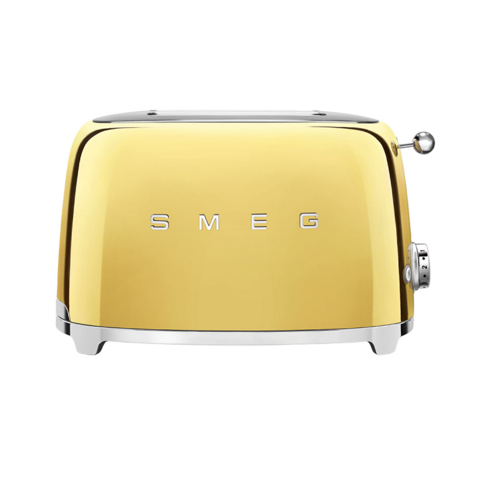Тостер SMEG TSF01GOEU 2 ломтика золото
