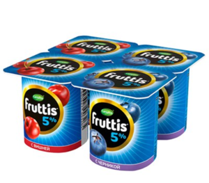 ЙОГУРТ FRUTTIS ВИШНЯ ЧЕРНИКА 5% 115ГР CAMPINA