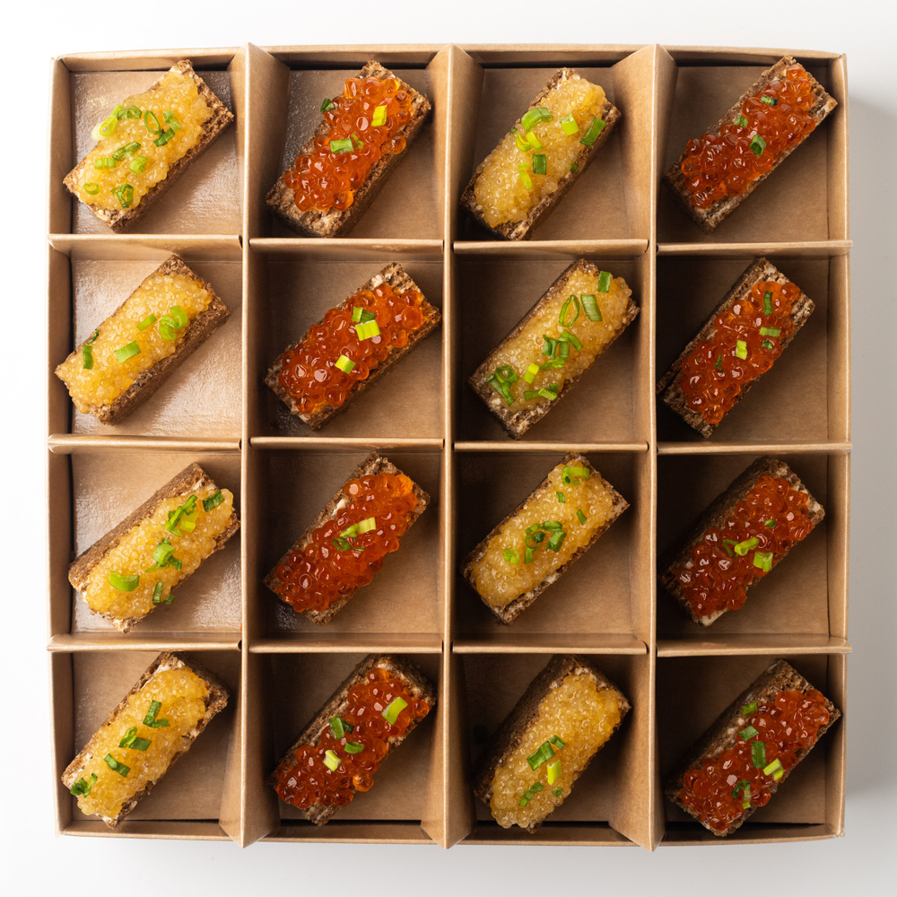 Бокс канапе Бородинский Наполеон