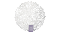 Салфетка подстановочная 38см Decor de table Rose серебристая