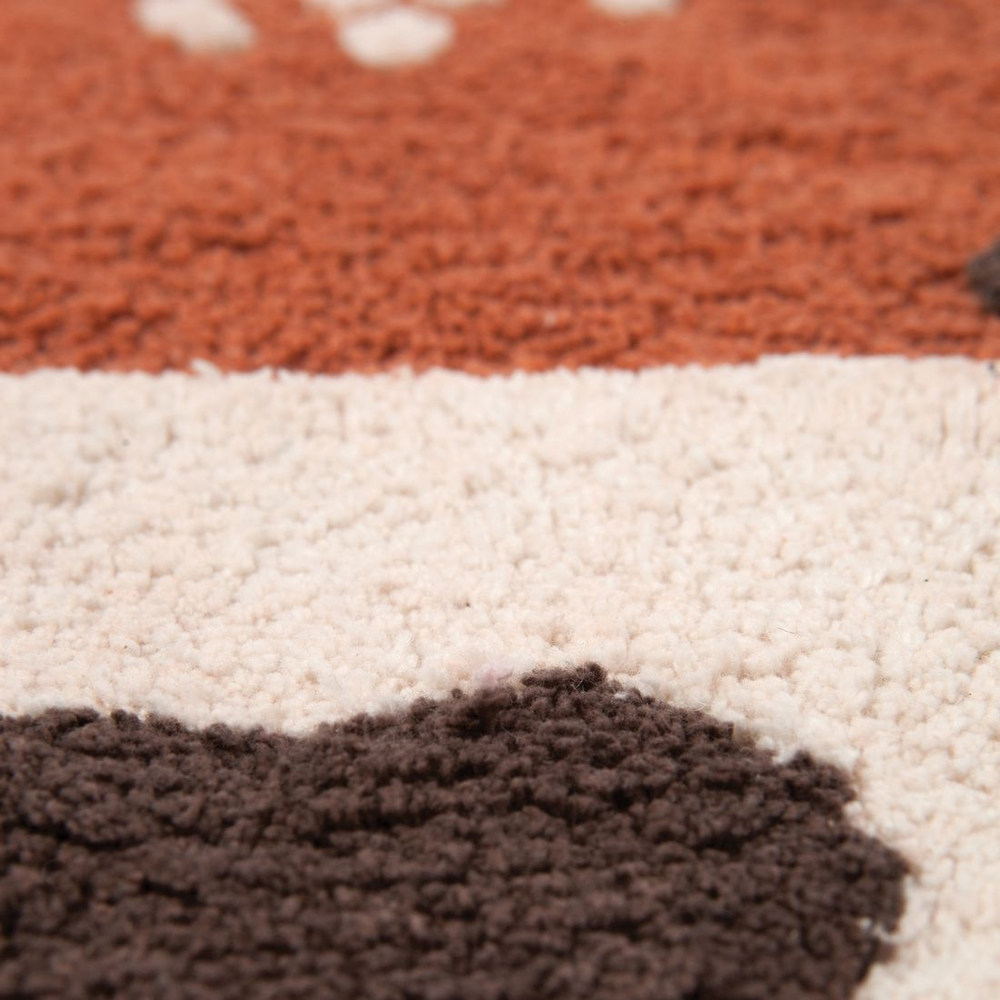 Стираемый коврик Nattiot Little Wolf (70 Х 110 см), хлопок, коричневый