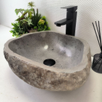 Раковина из речного камня RS63615 (44*36*16) 0122