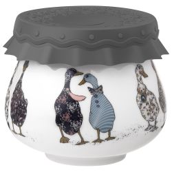 БАНКА LEFARD "FAMILY FARM" С СИЛИКОНОВОЙ КРЫШКОЙ 9*9*7,5 CM 300 МЛ