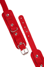 Оковы для щиколоток Pecado, кожа, узкие, скруглённые углы