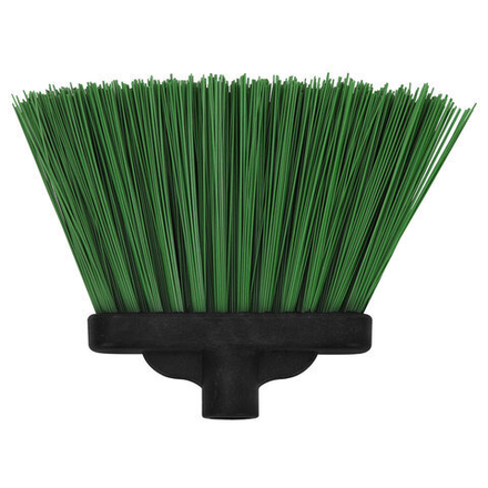 Метла синтетическая плоская "МИШЕЛЬ" ширина 24 см, высота 18,9 см, без черенка, еврорезьба, LAIMA EXPERT, 605370