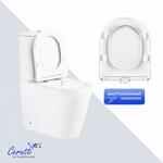 Унитаз напольный Ceruttispa ПЬЕРА (PIERA) Tornado CT10560 безободковый (630х350х795)