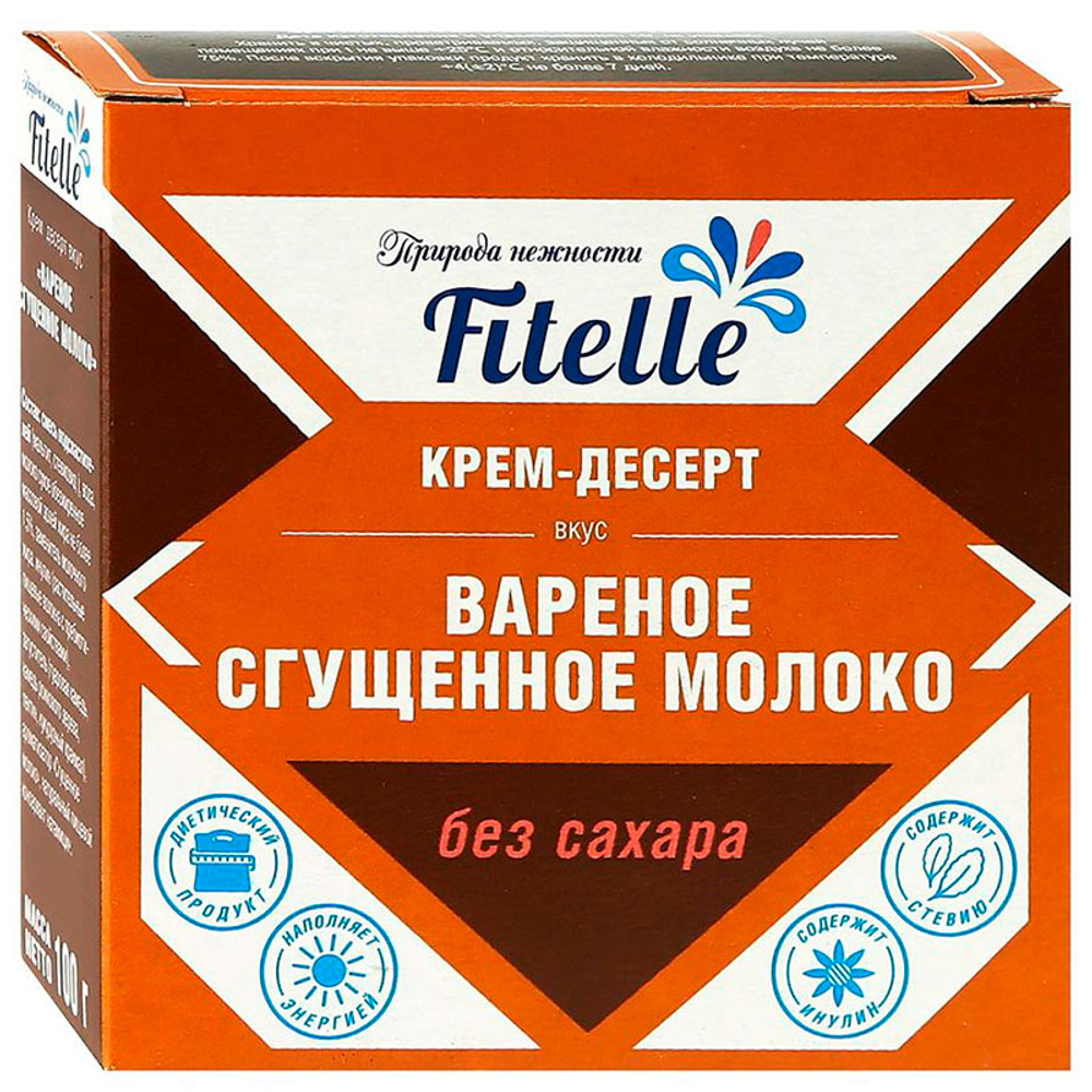 ФитПарад Fitelle Крем-Десерт Вареное Сгущенное Молоко (100 гр.)