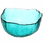 Салатник стеклянный «ICE CRYISTAL» 13см морской