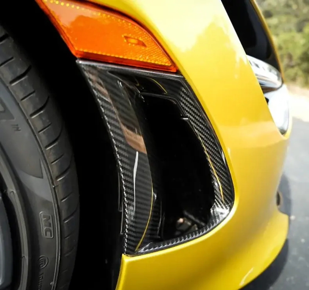 Карбоновые боковые воздухозаборники переднего бампера для McLaren 720S 765LT МакЛарен тюнинг