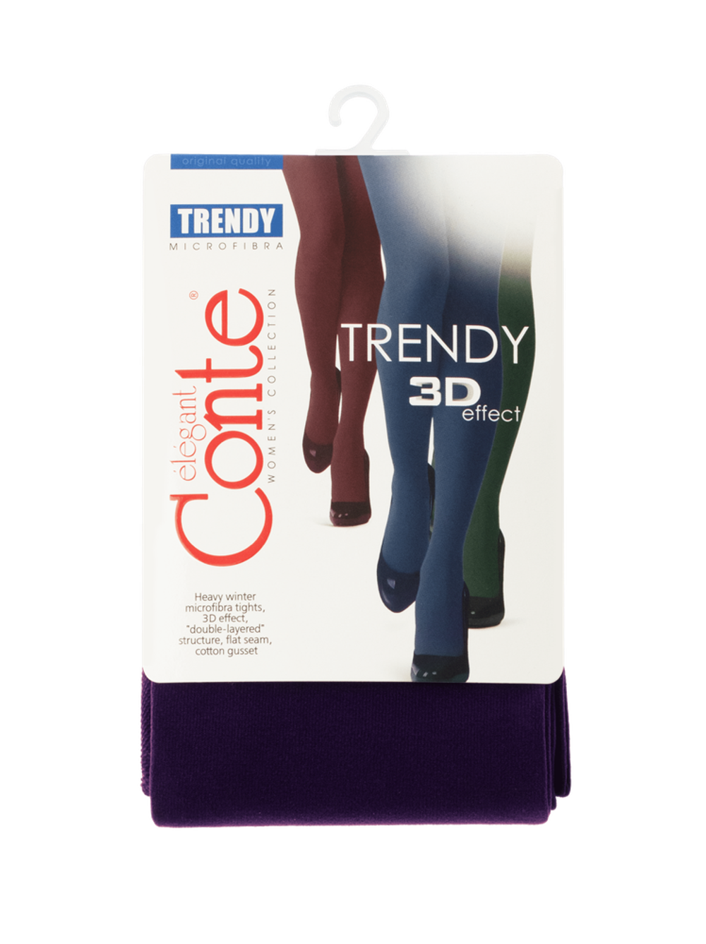 CONTE TRENDY 150 Теплые женские колготки из микрофибры