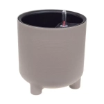 Кашпо ШЭНК D220мм 6,5л с вставкой и с автополивом французcкий серый
