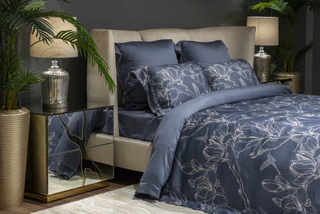 Пододеяльник 145x210 Garda Decor Магнолия синий