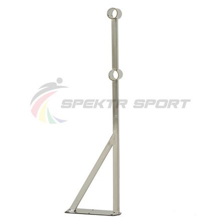 Стойка балетного станка двухрядного напольная Фуэте (нерж. сталь)