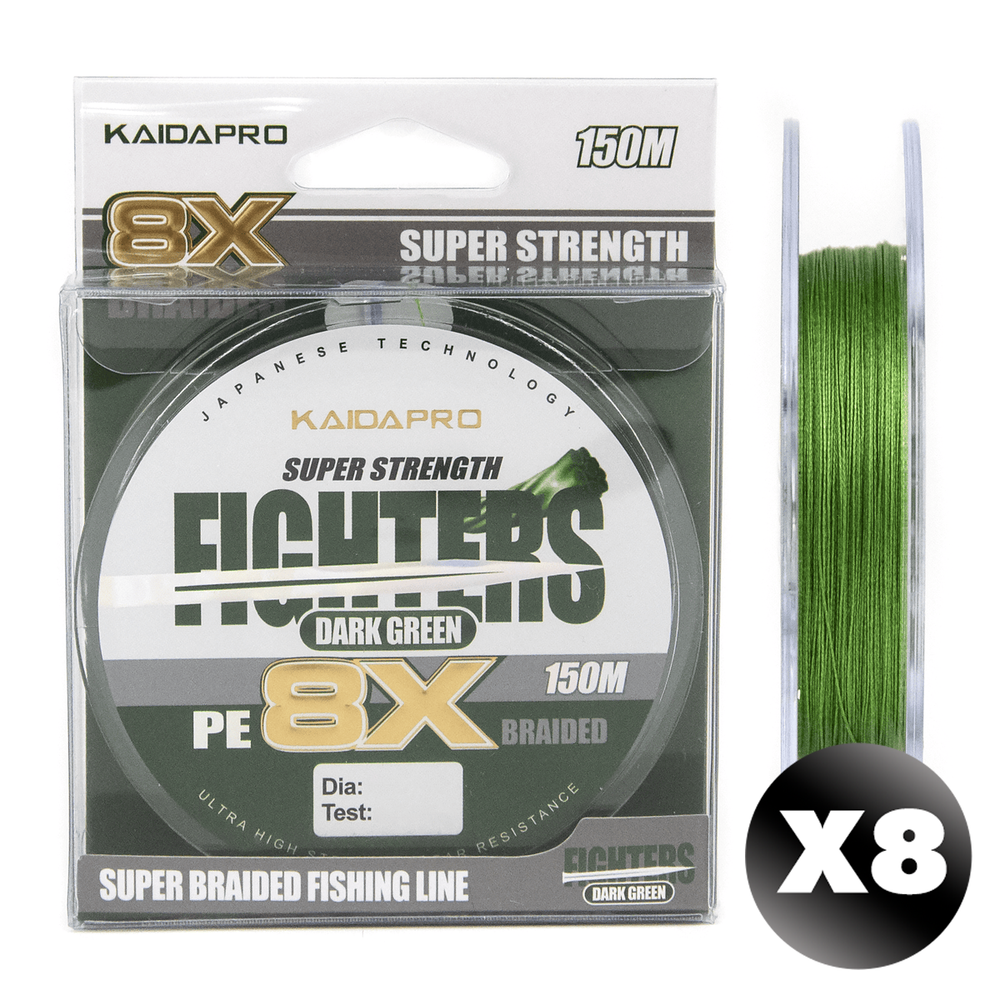 Плетенка Kaida Fighters 8X Dark Green (150м)