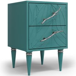 Тумба Арт Колор leaves Классик Сильвер Пастельно-синий