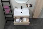 Тумба с раковиной Aquanet Нота New 334199 90 дуб светлый