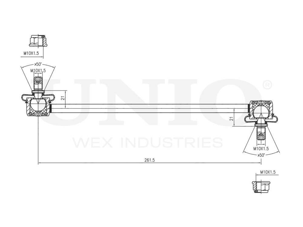 Стойка стабилизатора задняя UNIO SSP-50034