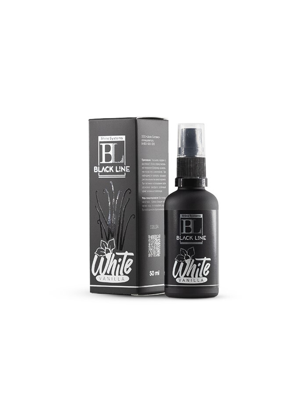 Shine Systems Black Line White Vanilla - ароматизатор для авто и дома, 50 мл