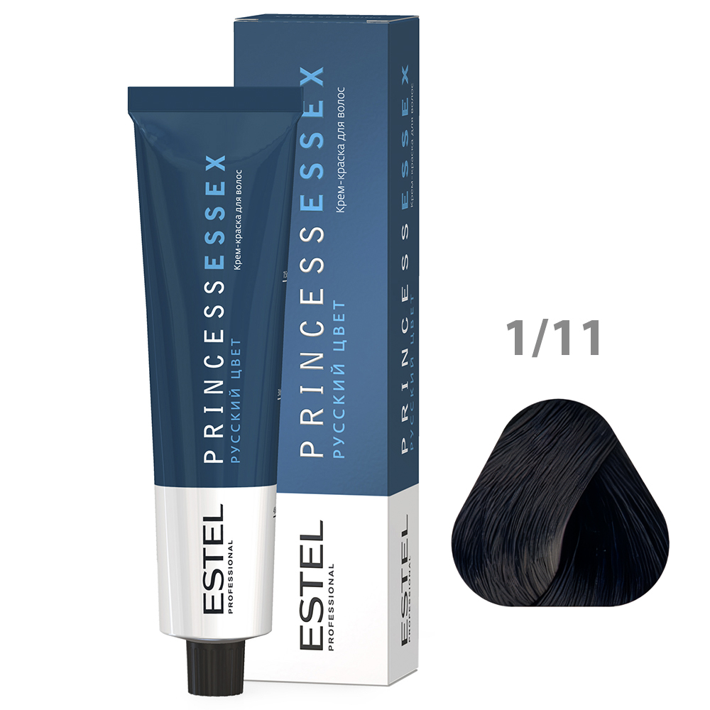 ESTEL PRINCESS ESSEX Крем-краска для волос, 1/11 сине-черный/египетская ночь, 60 мл