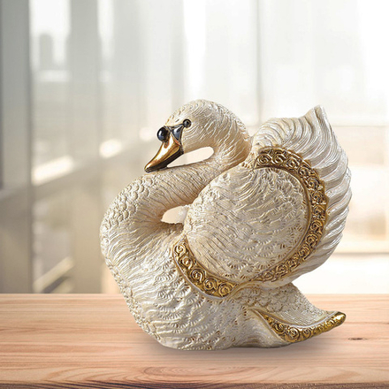 De Rosa Rinconada Статуэтка керамическая Белый Лебедь