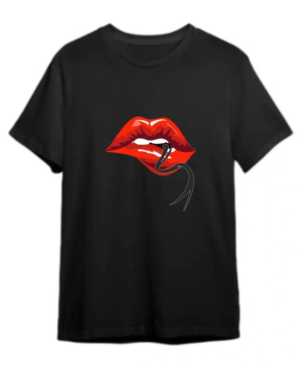 Футболка с принтом «Искусительница Этра», цвет черный, р-р 46