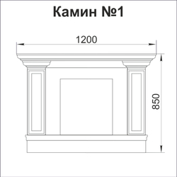 Камин чертёж